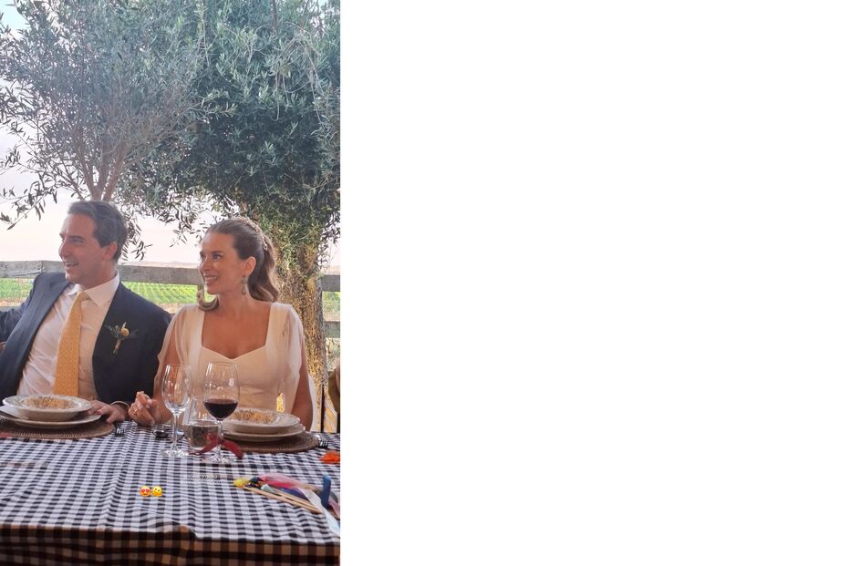 Sara Rocha e Alexandre Poço casam-se após noivado na Grécia