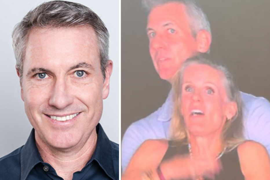 Andy Byron filmado com colega num concerto dos Coldplay