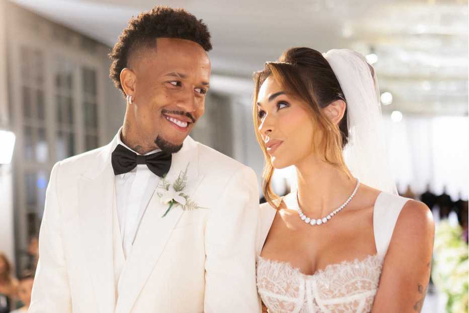 Éder Militão e Tainá Castro celebram casamento de luxo em palácio de São Paulo