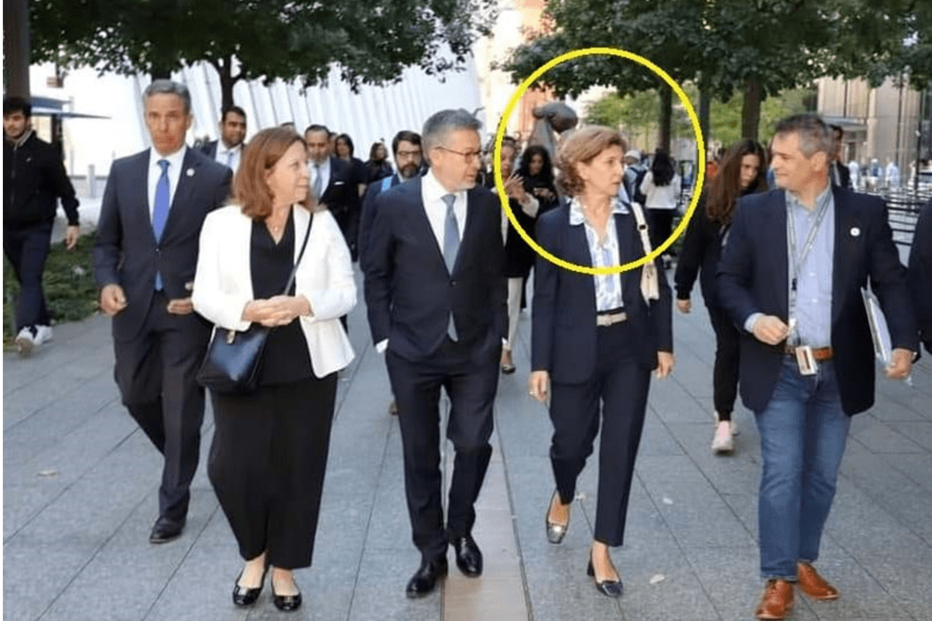 Carlos Moedas e a mulher em Nova Iorque