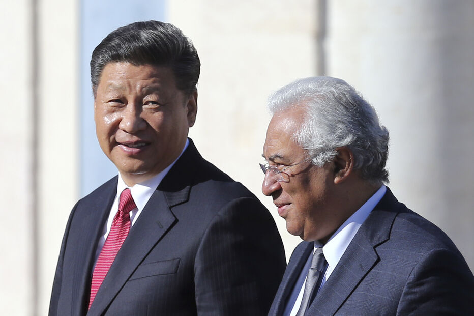 Presidente da China, Xi Jinping e presidente do Conselho Europeu, António Costa