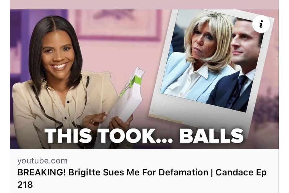 Brigitte Macron processa Candace Owens por difamação nos EUA
