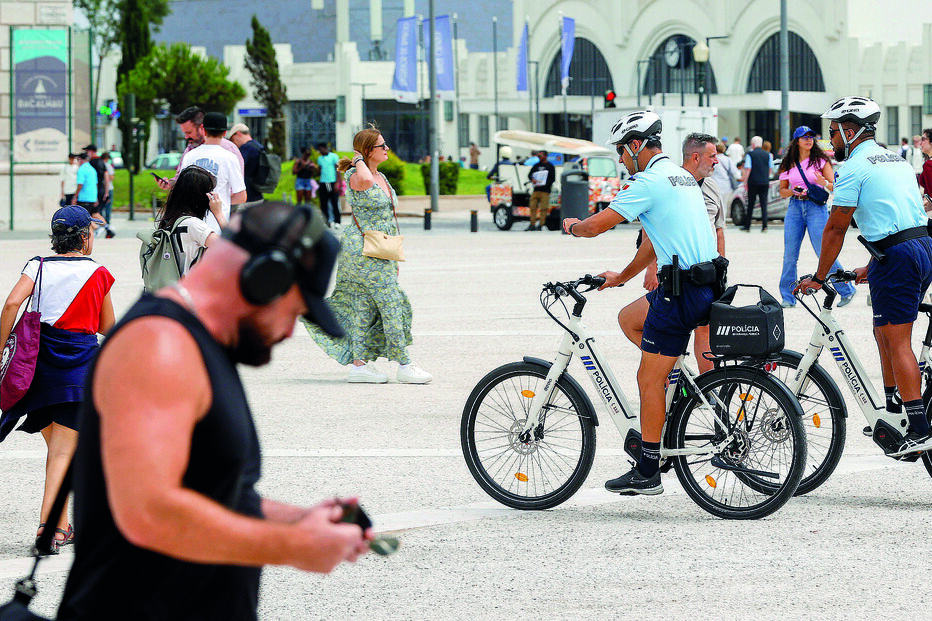 As chamadas ciclopatrulhas da PSP garantem um policiamento mais próximo e, muitas vezes, mais eficiente