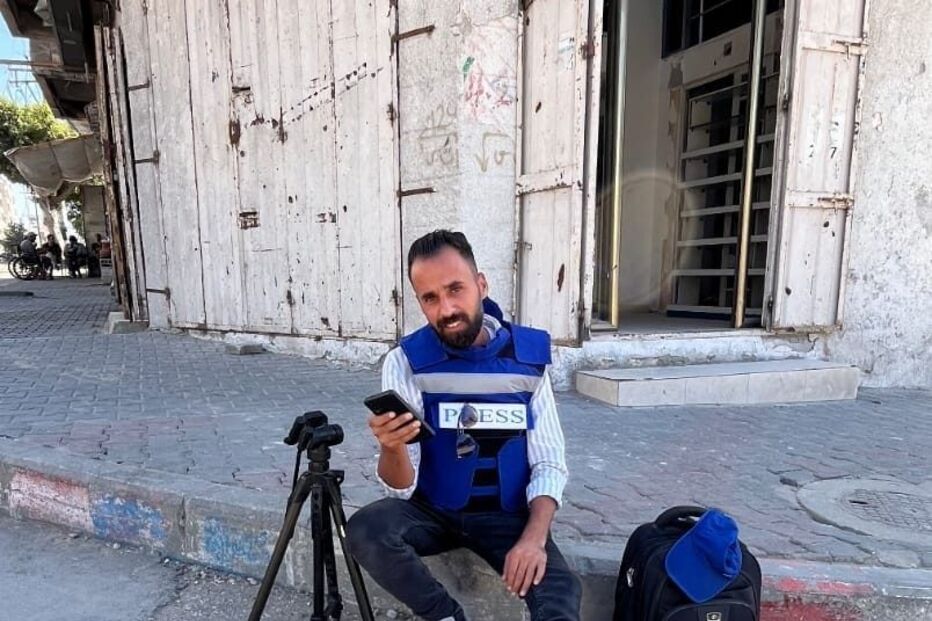 Mahmoud A Rehan, 30 anos, jornalista e produtor palestiniano, morado na cidade de Gaza