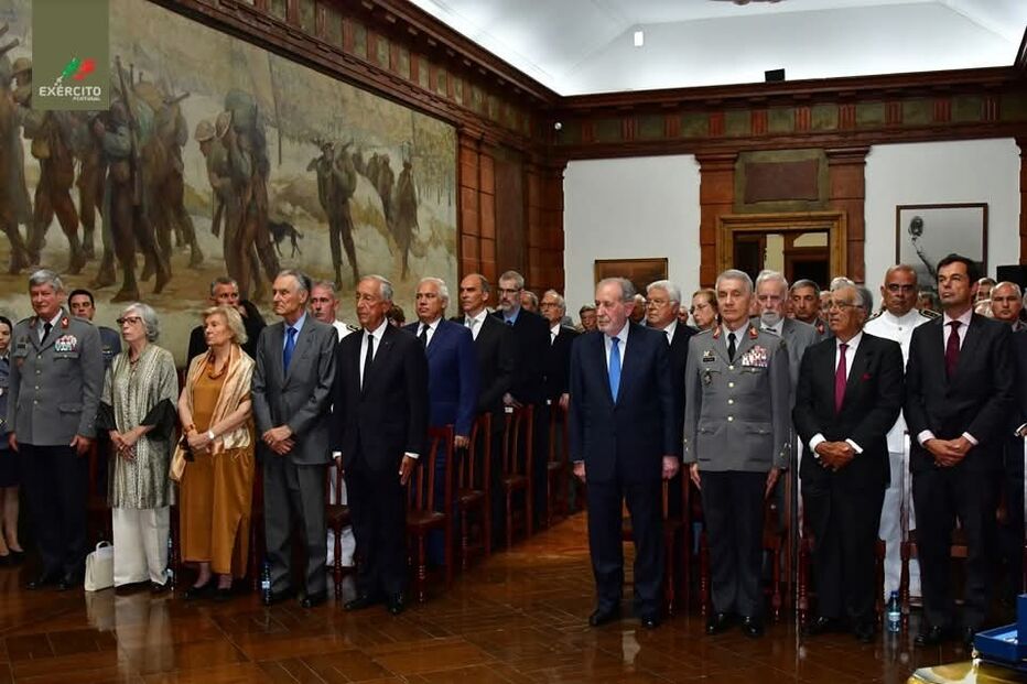 Cerimónia de homenagem a Vasco Rocha Vieira, com Marcelo Rebelo de Sousa