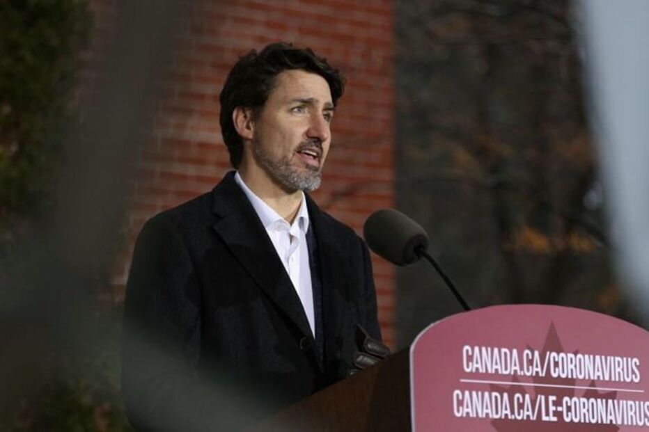 Justin Trudeau discursa sobre o coronavírus
