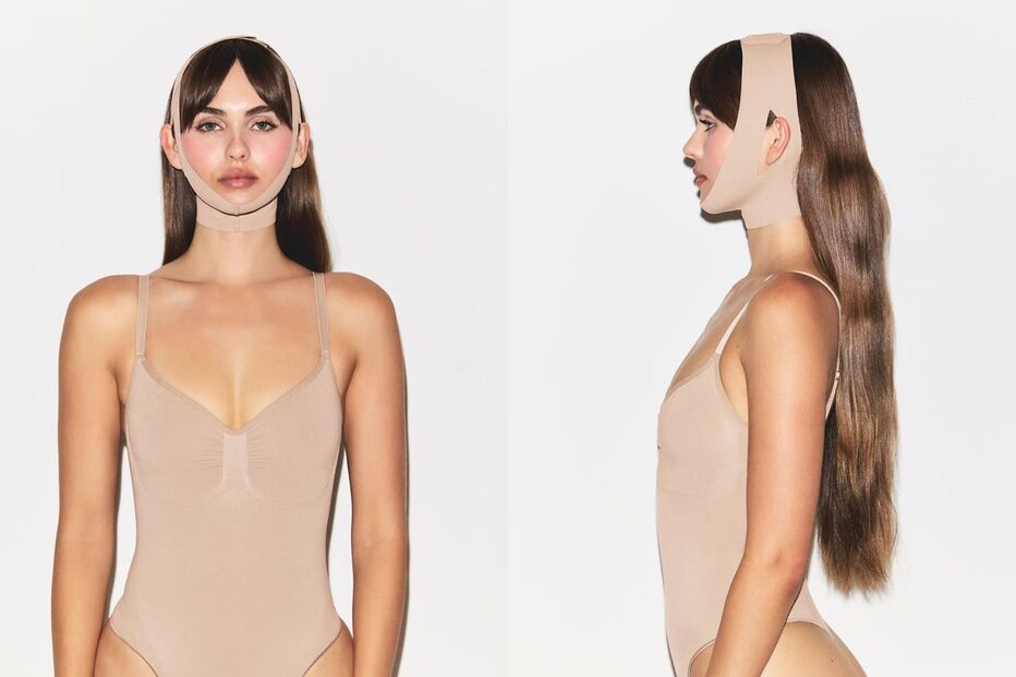 Kim Kardashian lança modelador facial controverso da SKIMS