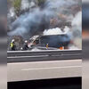 <![CDATA[ Carrinha incendeia-se na A4 em Fregim. Trânsito cortado no sentido Amarante-Porto ]]>