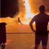 <![CDATA[ O momento em que palco de banda arde após homem ser expulso por bailarina na Guarda ]]>