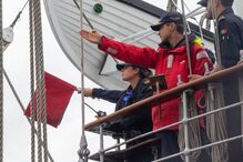 Membros da Marinha Portuguesa a bordo do NRP Sagres