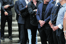 Ex-jogadores. Figo, João Pinto (outro mítico número 2) e Vítor Baía foram ao funeral