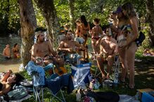 Festivaleiros no penúltimo dia do Paredes de Coura