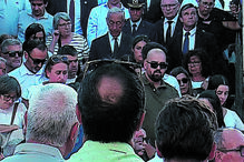 Marcelo assistiu às cerimónia fúnebres de Carlos Dâmaso, em Vila Franca do Deão