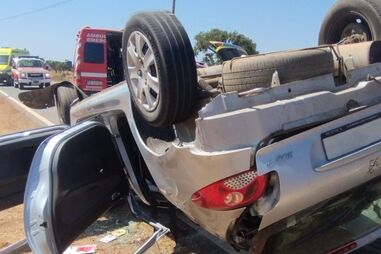 Despiste provoca dois feridos graves na EN262 em Cercal do Alentejo