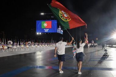 Cerimónia de abertura dos Jogos Mundiais em Chengdu, na China