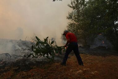 Combate a incêndio florestal 