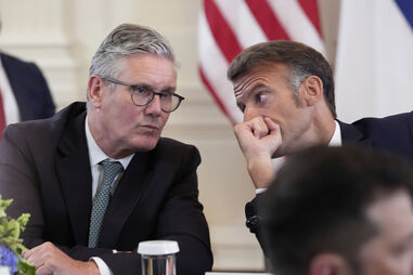 Keir Starmer e Emmanuel Macron