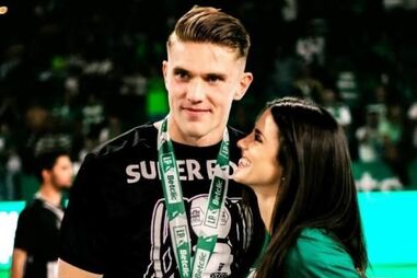 Viktor Gyokeres e Inês Aguiar