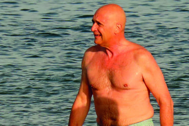 Pedro Passos Coelho na praia