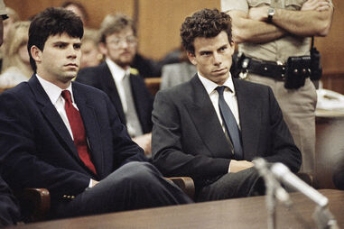 Lyle e Erik Menendez no tribunal de Beverly Hills