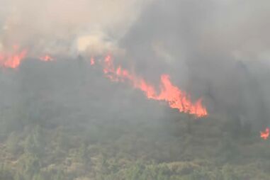 Bombeira ferida no combate ao incêndio em Vila Verde