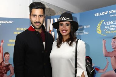 Inês Simões e Bruno Queirós num evento em Lisboa, em 2014