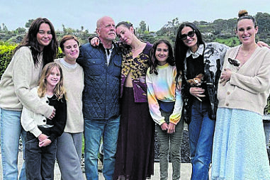 A família de Bruce Willis 