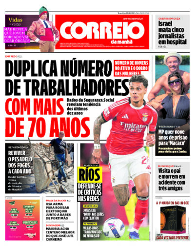 Capa de terça-feira, 26 de agosto de 2025
