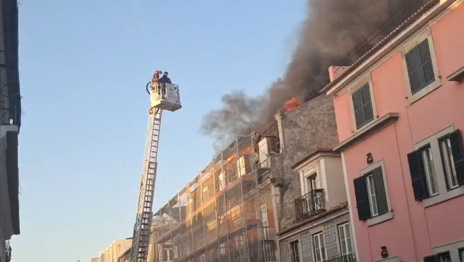 Fire in Lisbon