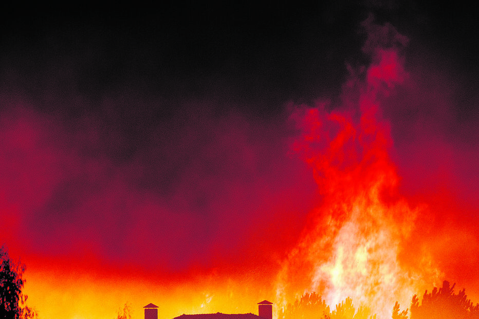 Incêndio em São Martinho da Anta, concelho de Sabrosa