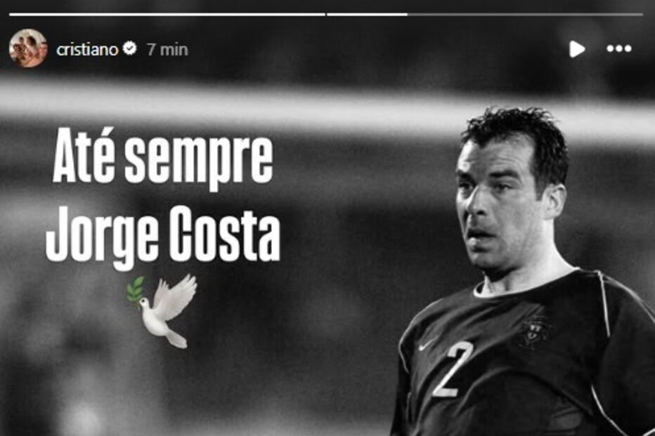 A publicação de Cristiano Ronaldo