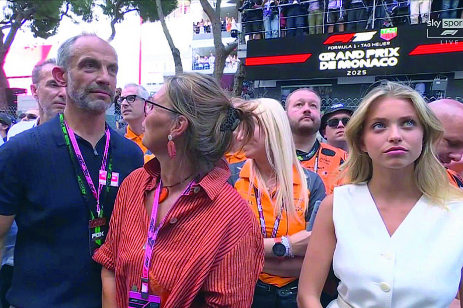 Margarida Corceiro e Lando Norris juntos no Grande Prémio de Mónaco