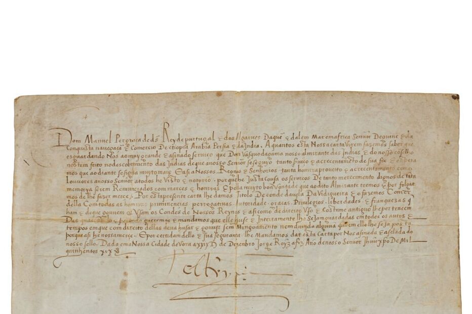 Carta régia de D. Manuel I sobre Vasco da Gama, Almirante das Índias
