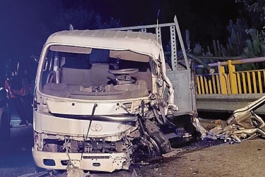 Carrinho onde viajava o homem de 47 anos