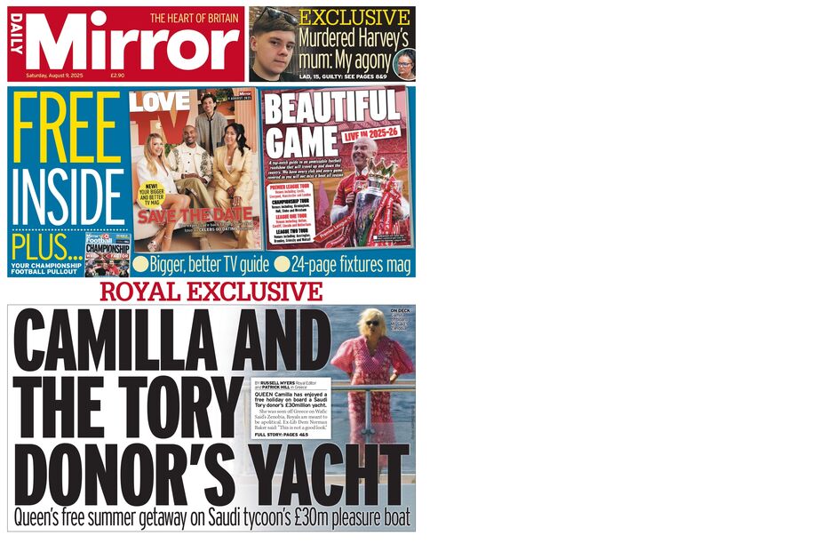 Rainha Camila de férias sozinha em iate de luxo