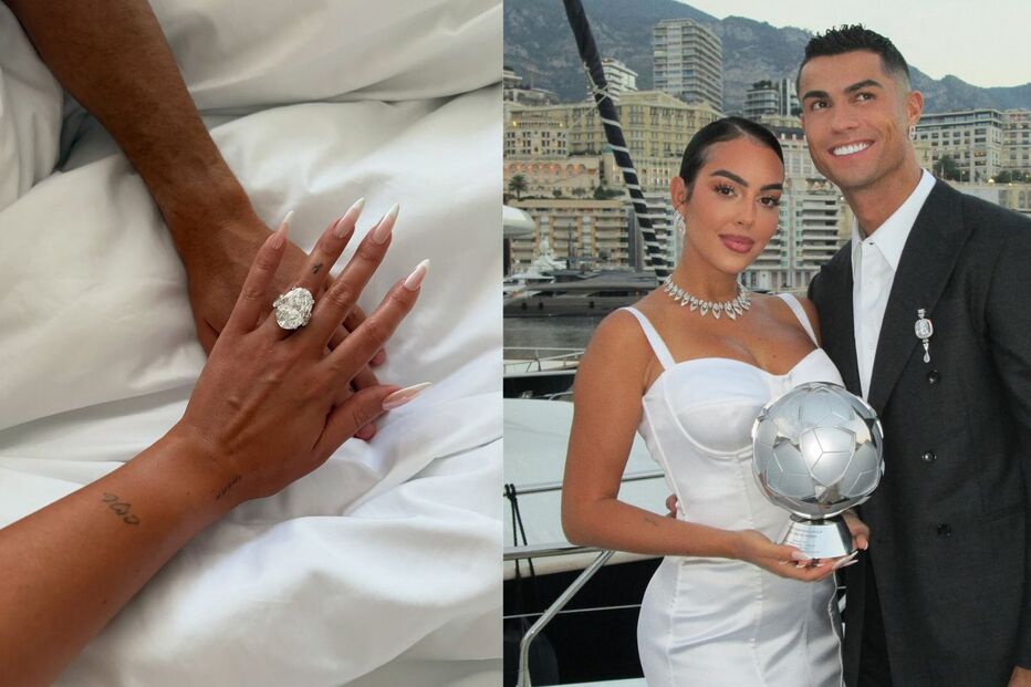 Cristiano Ronaldo e Georgina Rodríguez juntos num evento em Monte Carlo
