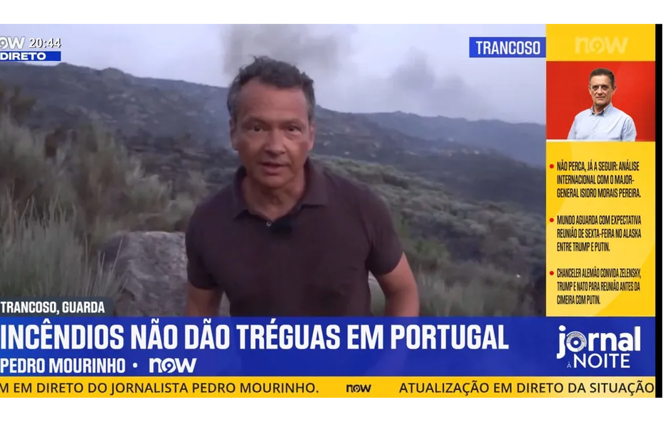 Incêndios persistem em Portugal, segundo informações de Trancoso