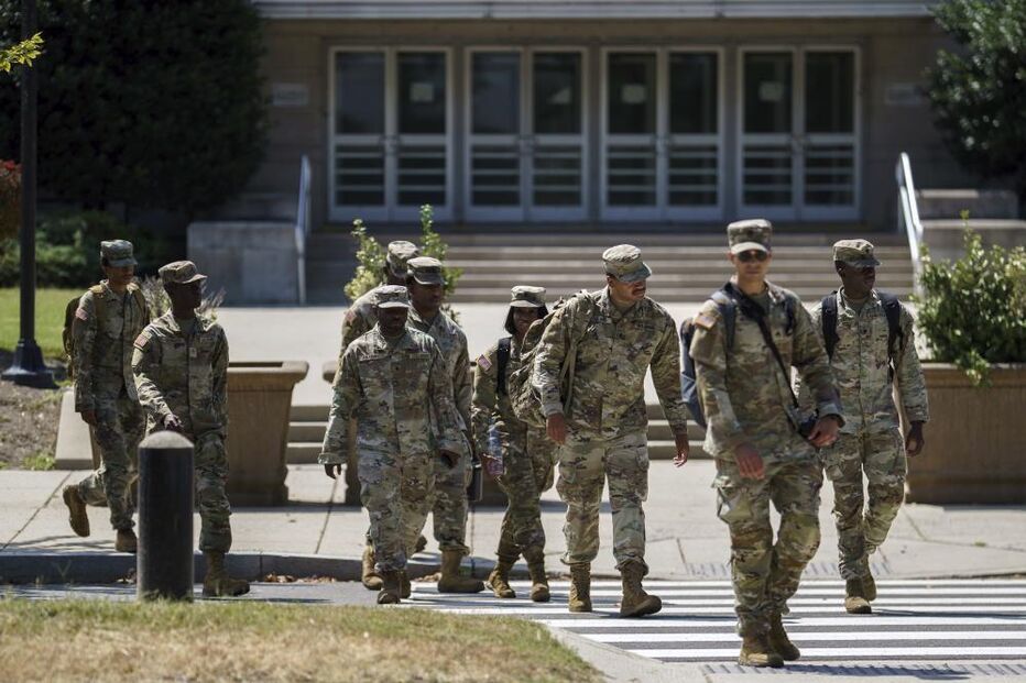 Militares da Guarda Nacional em Washington