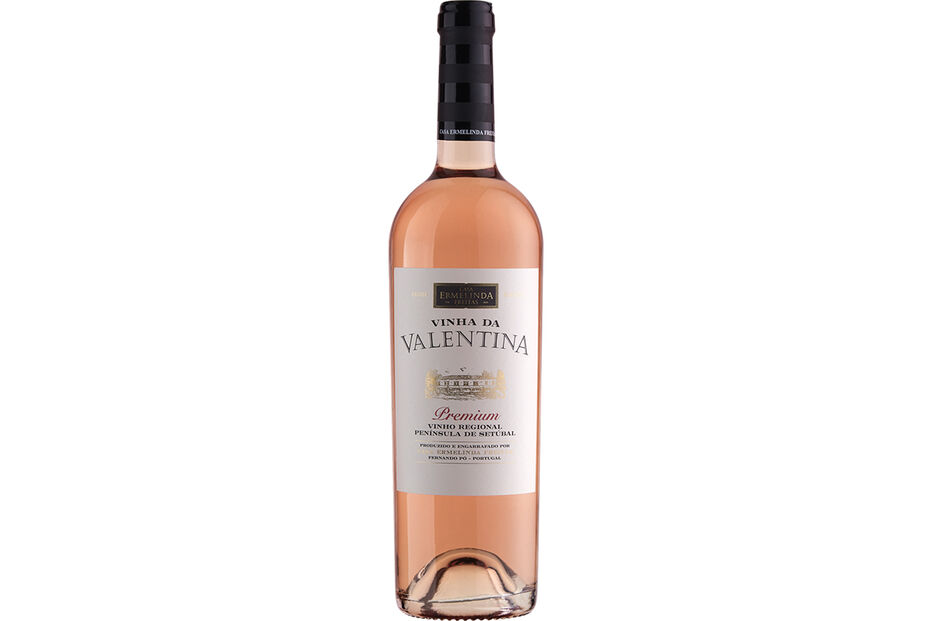 Vinho rosé Vinha da Valentina, Casa Ermelinda Freitas, Península de Setúbal, premiado no Concours Mondial de Bruxelles