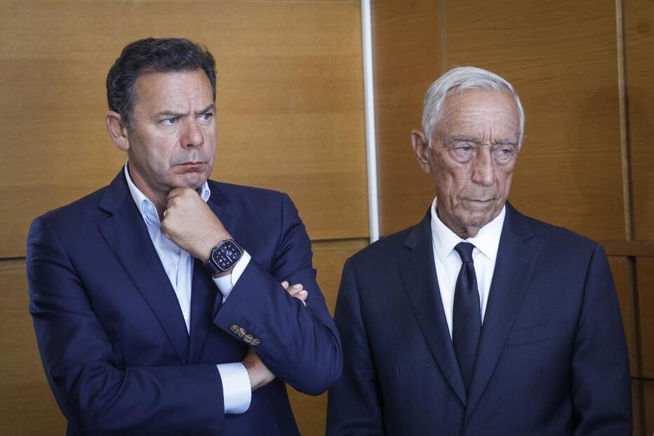 Luís Montenegro e Marcelo Rebelo de Sousa