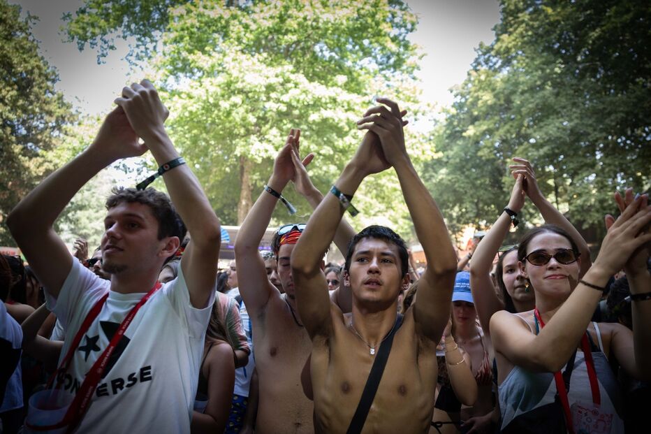 Festivaleiros no último dia do Paredes de Coura