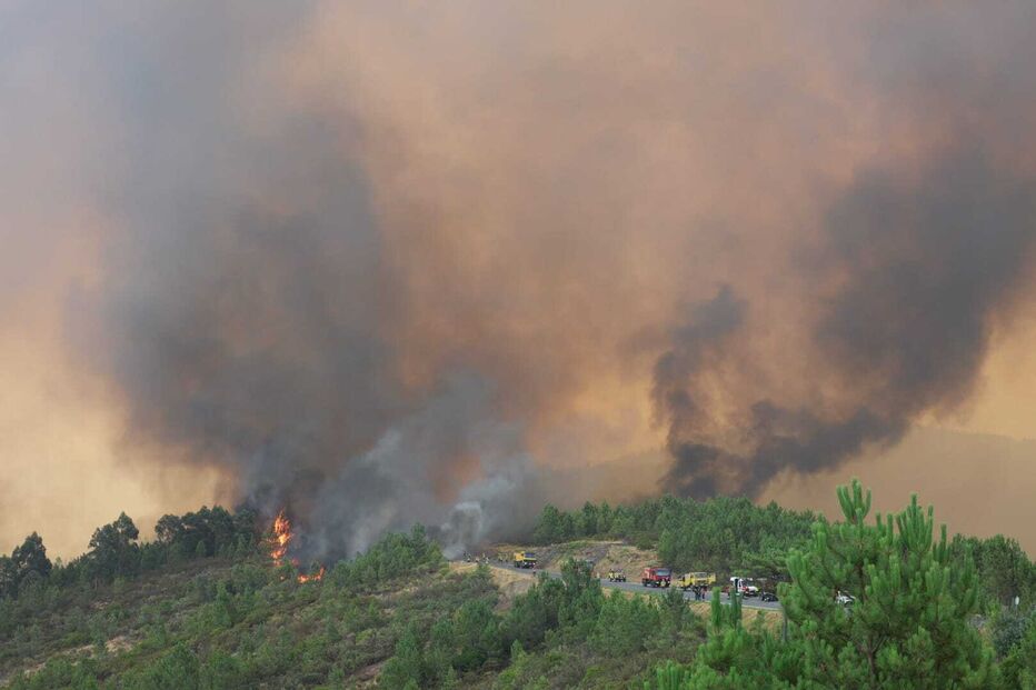 Incêndio em Arganil ameaça Pampilhosa da Serra