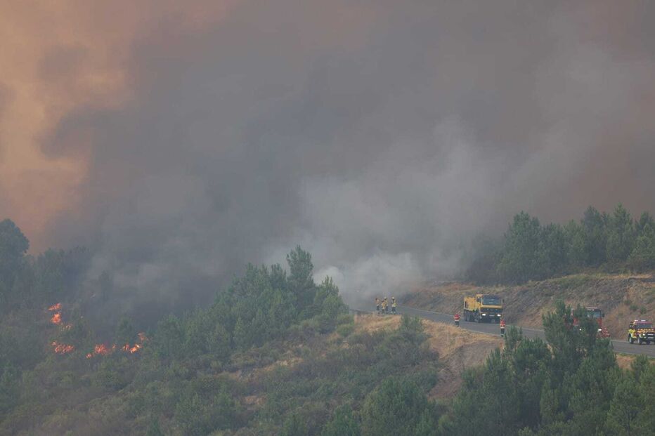 Incêndio em Arganil ameaça Pampilhosa da Serra