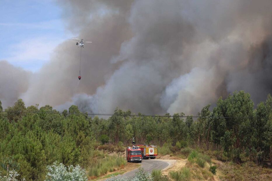 Incêndio em Arganil ameaça Pampilhosa da Serra