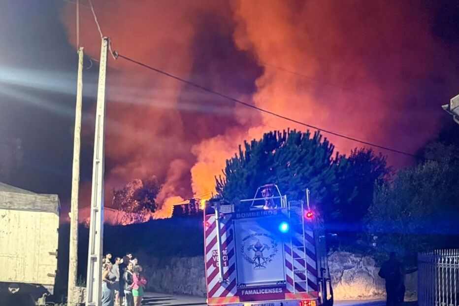 Incêndio em empresa de reciclagem