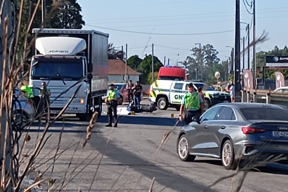Colisão fatal entre camião e bicicleta elétrica na EN109, Estarreja, vitima homem de 86 anos