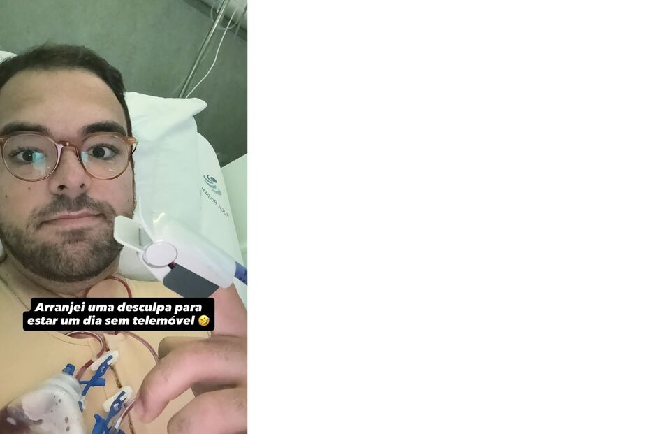 Rúben Pacheco Correia recupera após cirurgia para remover excesso de pele, consequência da perda de 84 quilos