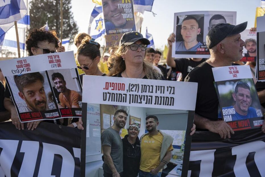 Manifestação em Israel para exigir a libertação imediata dos reféns