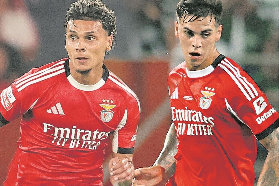 Richard Ríos e Enzo Barrenechea chegaram ao Benfica nesta época