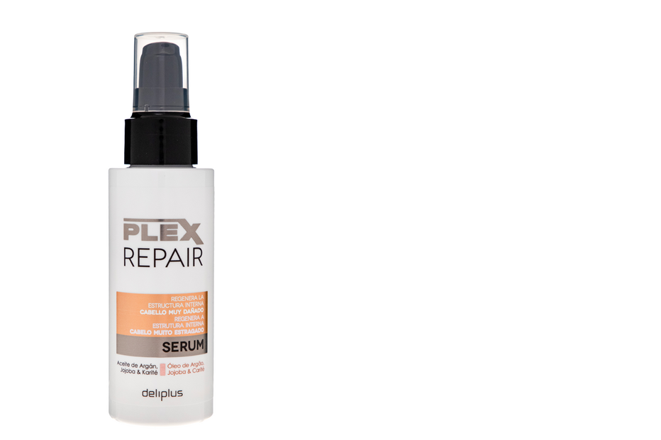 Plex Repair, sérum para regenerar cabelos danificados, com óleo de argão, jojoba e karité